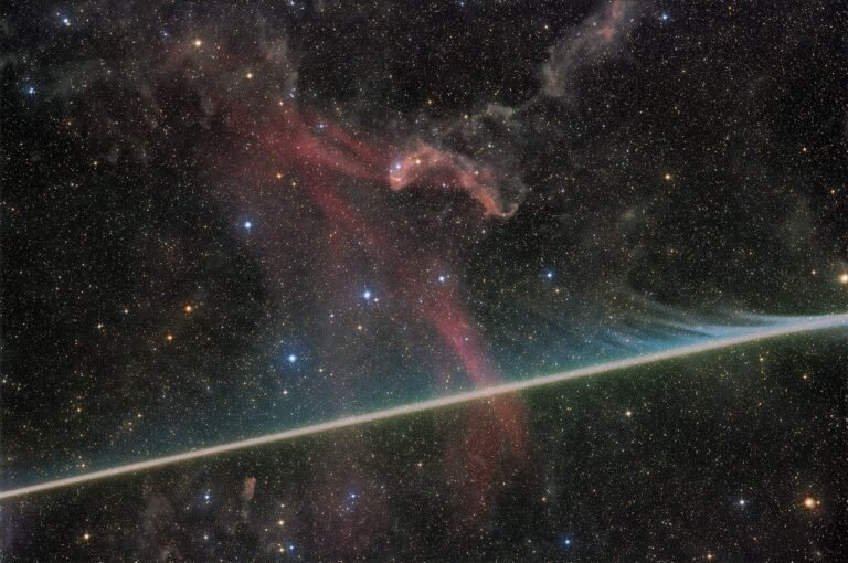 APOD: 2026 August 3 – Vaporizing Meteor Photobombs the Lacerta Nebula APOD: 2026 August 3 - Vaporizing Meteor Photobombs the Lacerta Nebula
