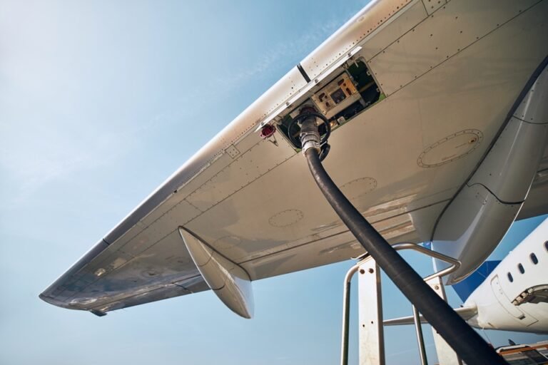 Airfreight rates fall in July despite fuel price rises Refuelling jet fuel at airport