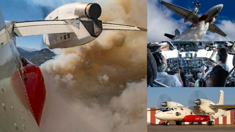 Antonow-Löschbomber gegen die Flammenhölle – Mitflug im “Feuer-Killer” An-32P Löschflugzeug Antonow An-32P von Xena (Ukraine) beim Einsatz in der Türkei.
