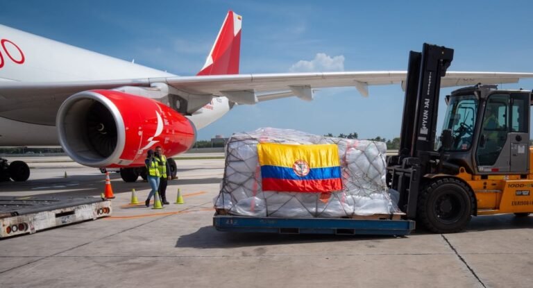 Avianca Cargo transports 60 tons of humanitarian aid to Colombia Avianca Cargo has transported 60 tons of humanitarian aid to Cali, Colombia