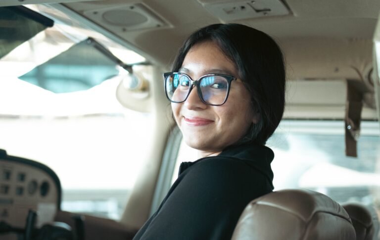 Daisy Ortiz is just one of many teens the Bob Hoover Academy has helped put into the left seat for flight training. [Credit: Avian Creative]