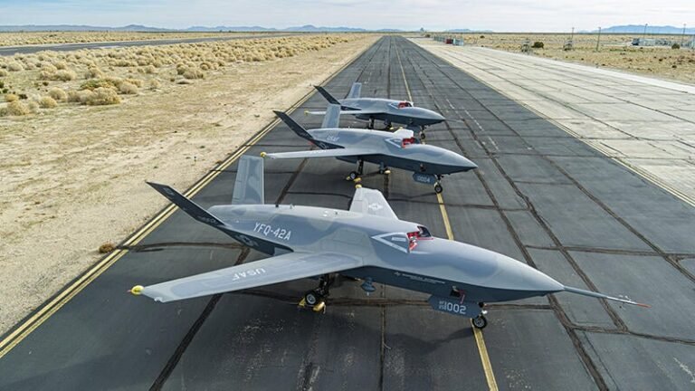 Can Autonomous Weapons Really Remove Humans From War? General Atomics YFQ-42A prototypes