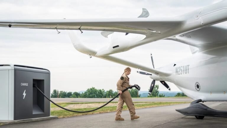 Electric Airplane Maker Beta Sees Up to $50M Revenue in FY26 Beta Technologies electric aircraft and charger