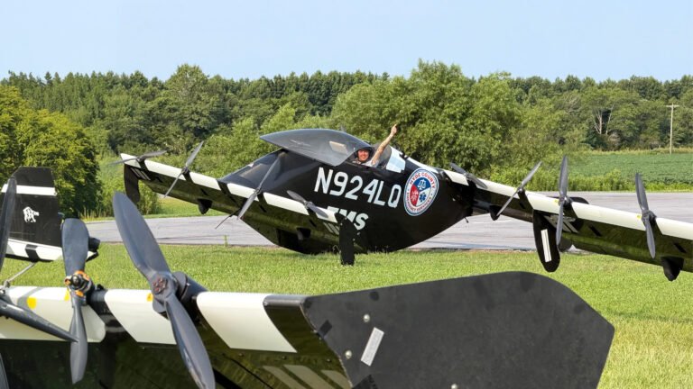 Pivotal BlackFly eVTOL aircraft with EMS livery