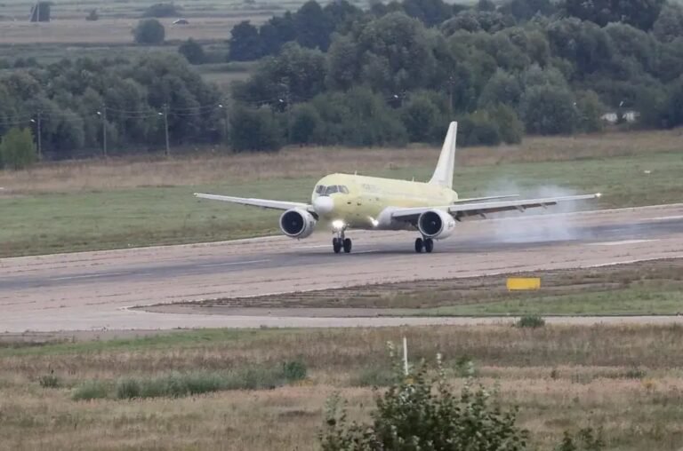 First serial MC-21-310 flown to Moscow for customer painting preparation First serial MC-21-310 flown to Moscow for customer painting preparation