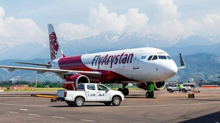 FlyArystan Airbus A320 Catches Fire At Almaty Airport During Maintenance