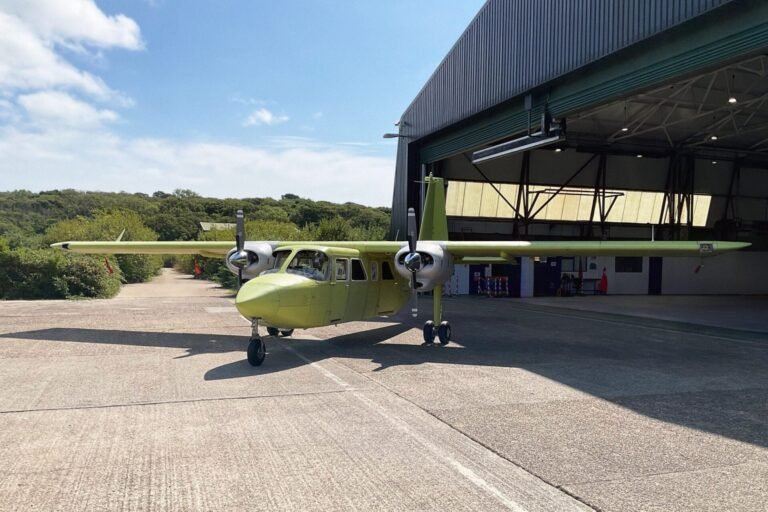 Ground tests begin of first Islander built since UK return