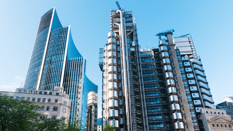 LMA appoints new members to CUO committee The Lloyd's Building and other office buildings in the City of London.