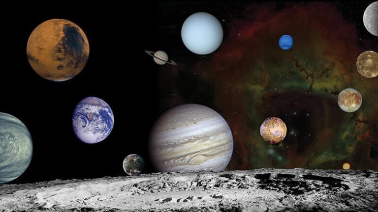 NASA Administrator Isaacman Imagines The State Of Space In 110 Years composite concept art of solar system