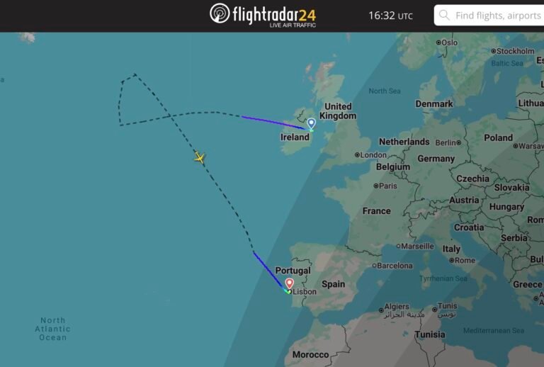 One of Delta’s oldest active passenger aircraft finally landed in Portugal after initial planned diversion to Iceland