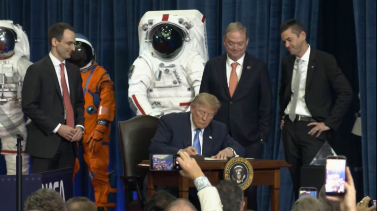 POTUS Signs Executive Order To Stand Up U.S. Space Academy President Trump signs the order.