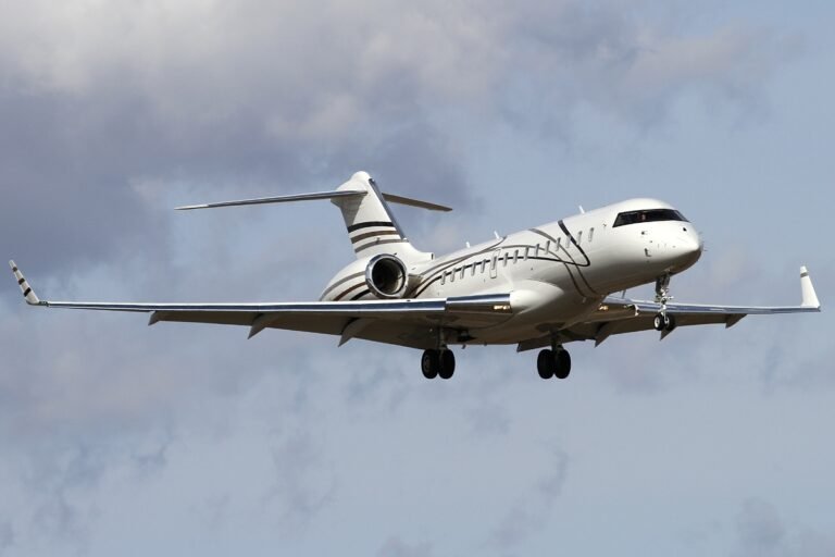 Prince Harry and Meghan touched down at Birmingham aboard a Bombardier Global Express XRS business jet
