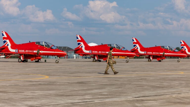 Red Arrows Plan Return After Weather Delay Grounds Team in Canada Red Arrows Plan Return After Weather Delay Grounds Team in Canada