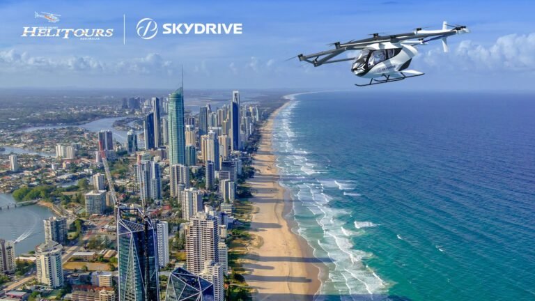 SkyDrive targets 2028 eVTOL sightseeing launch on Gold Coast Japan-based manufacturer SkyDrive and Gold Coast Helitours plan electric vertical take-off and landing sightseeing flights from 2028