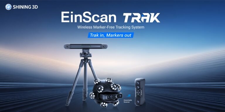Trak In, Markers Out With SHINING 3D’s New EinScan Trak 3D Scanner The SHINING 3D EinScan Trak 3D Scanner. Image via SHINING 3D.