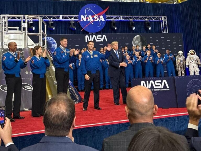 Trump Presents Artemis II Crew With Medals Of Honor Artemis II astronauts with President Donald Trump