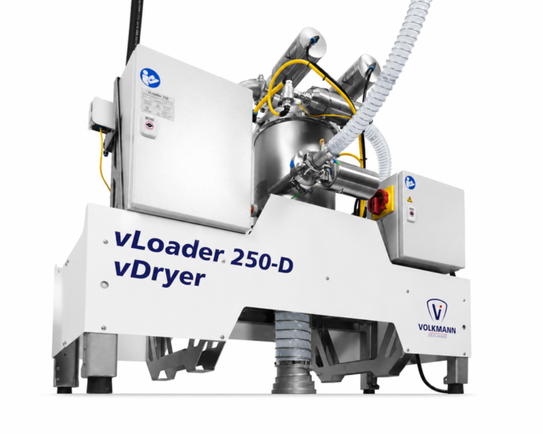 Volkmann highlights vDryer powder conditioning for metal AM workflows Volkmann vDryer vacuum drying module for the vLoader 250 metal powder conveyor. Image via Volkmann.