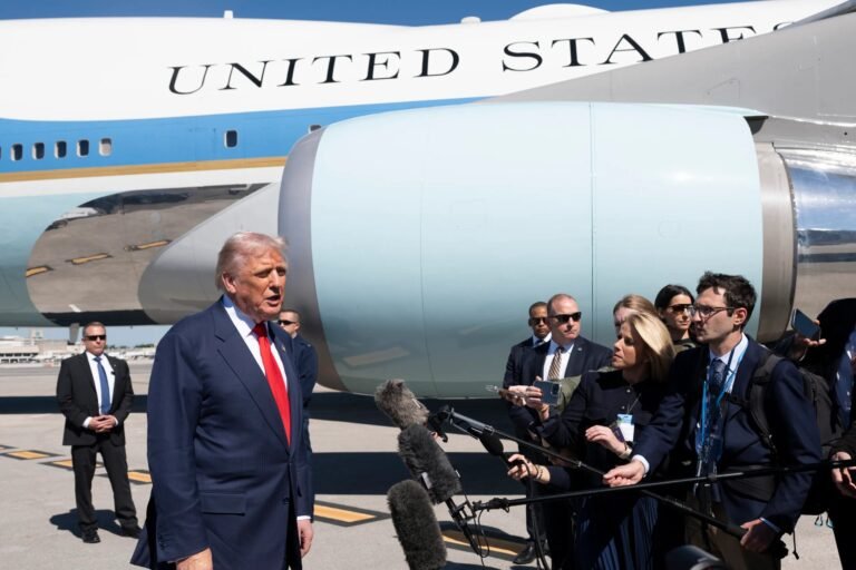 5 GA Aircraft Intercepted for Violating Presidential TFR President Donald Trump disembarks Air Force One