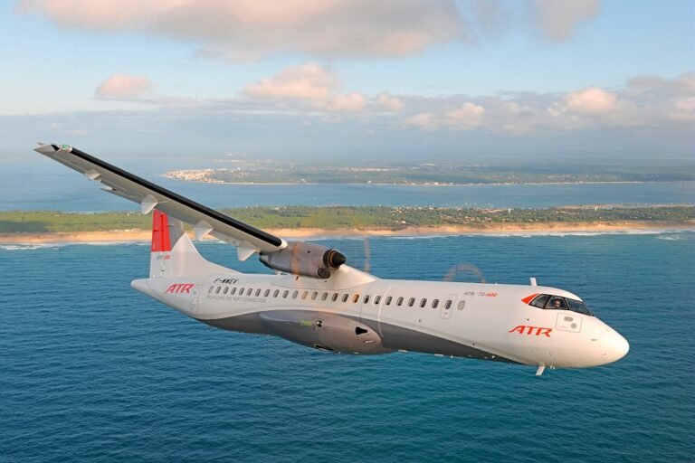 ATR pitches US regional airlines on a three-class turboprop with forward boarding ATR 72-600 prototype in flight