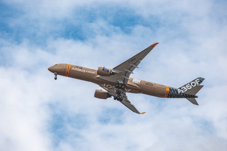 Airbus A350F Makes First Flight Airbus A350F test aircraft first flight