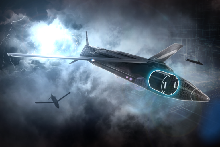 BAE Systems unveils Shadow EW payloads for small aircraft Impression of a drone equipped with a BAE Systems Shadow EW electronic warfare payload