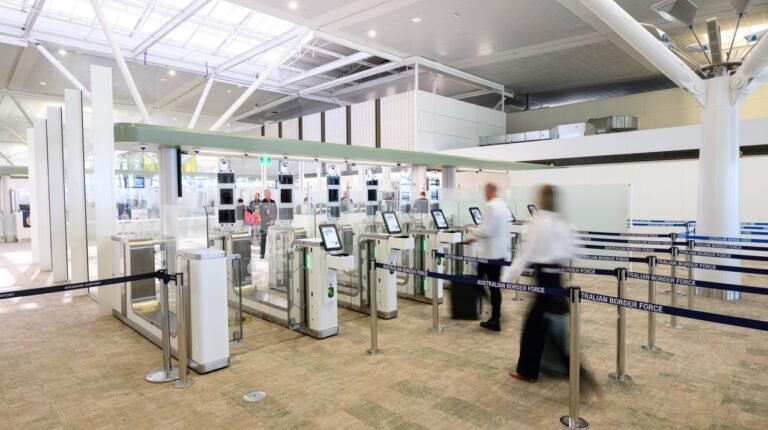Brisbane Airport opens 12-lane passport control ahead of school holidays Brisbane Airport opens 12-lane passport control ahead of school holidays.