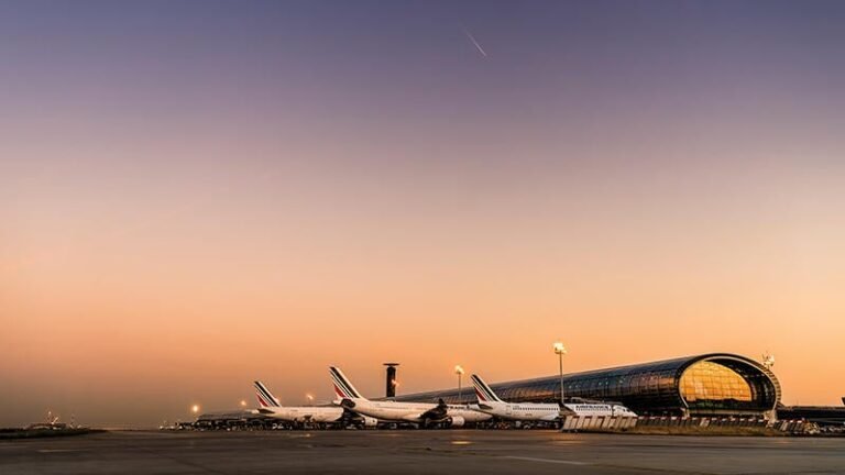Climate Scrutiny Intensifies On Europe’s Airport Expansion Plans exterior of Charles de Gaulle Airport