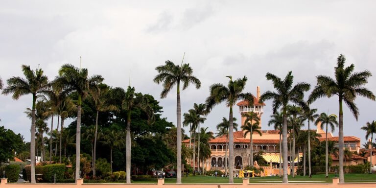 President Donald Trump Mar-a-Lago estate in Palm Beach Florida