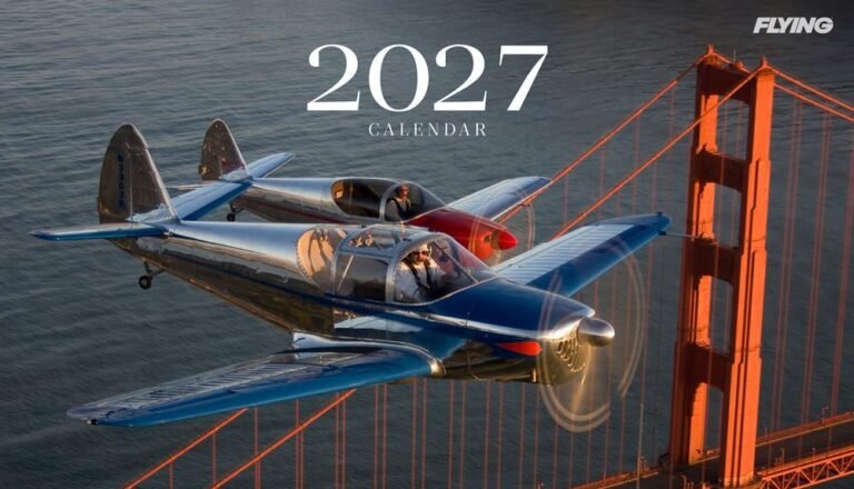 ront of the 2027 FLYING calendar [Credit: FLYING]
