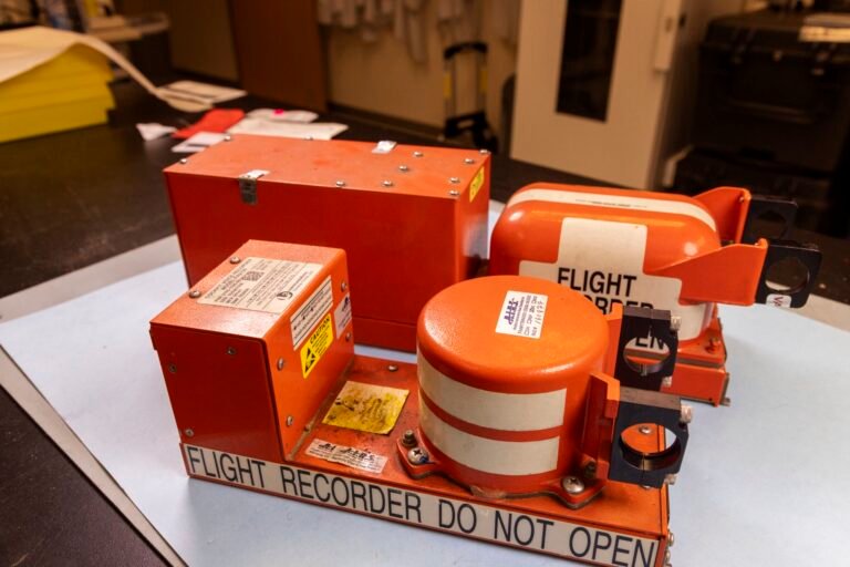 NTSB image of Boeing 767 cargo jet flight data recorder