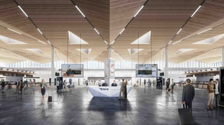 Artist render of the expansion at Riga Airport.