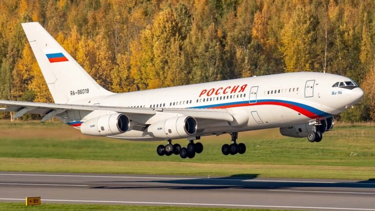 Russischer Regierungsflieger in Deutschland – Iljuschin Il-96-300 hat Köln verlassen Russischer Regierungsflieger in Deutschland – Iljuschin Il-96-300 hat Köln verlassen