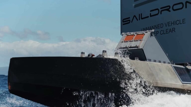 Saildrone Surveyor USV Fires Lockheed Martin JAGM during RIMPAC Saildrone Surveyor USV Fires Lockheed Martin JAGM during RIMPAC