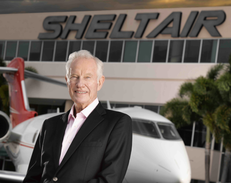 Sheltair, the largest privately owned FBO chain, is now offering aviation scholarships in memory of founder Jerry Holland, who died in 2025. [Credit: Sheltair]