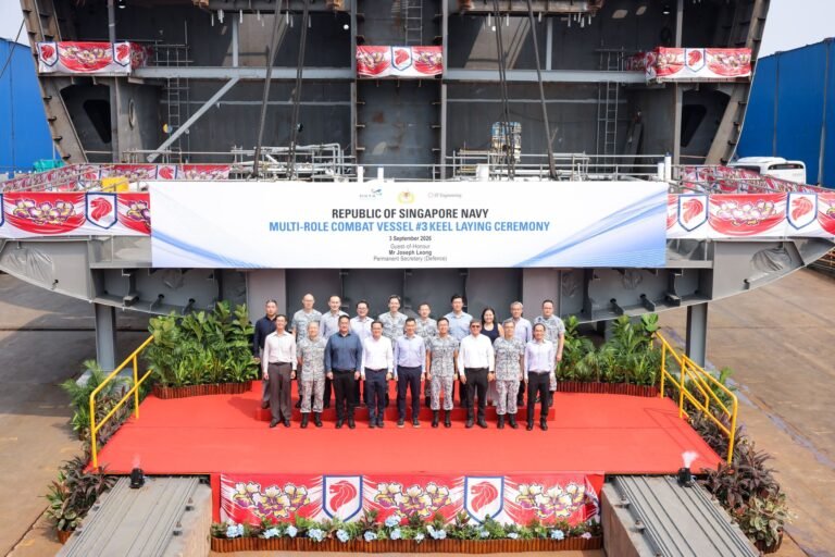 Singapore Lays Keel for Third Multi-Role Combat Vessel