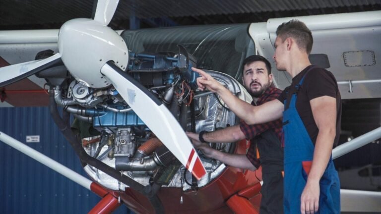 Working in aircraft maintenance can be a challenging but rewarding career path. [Credit: Shutterstock]