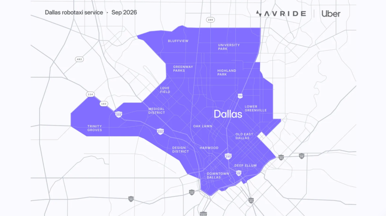Uber and Avride expand Dallas robotaxi operations
