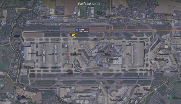 United flight UA930 requested security on arrival at London Heathrow this afternoon