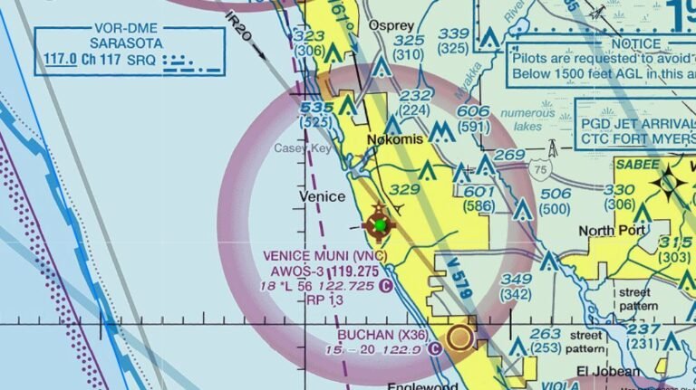 Venice Municipal Airport Could See Hangar Rents, Tie-Down Fees Rise Skyvector map of Venice Municipal Airport in Florida