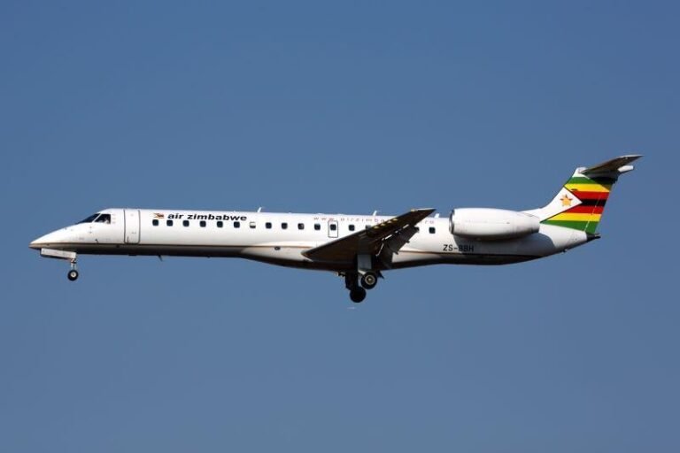 Zimbabwe Government Considers Floating National Airline Air Zimbabwe Embraer 145