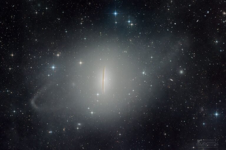 APOD: 2026 October 5 - M104: The Sombrero Galaxy's Tidal Streams