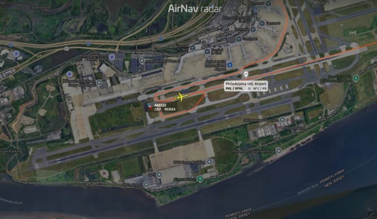 American Airlines AA5522 rejected takeoff after pilots spotted debris on runway at Philadelphia