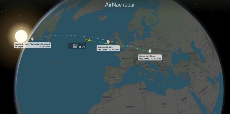Austrian Airlines OS35 is resuming flight to JFK after earlier diversion to Shannon Austrian Airlines OS35 is resuming flight to JFK after earlier diversion to Shannon