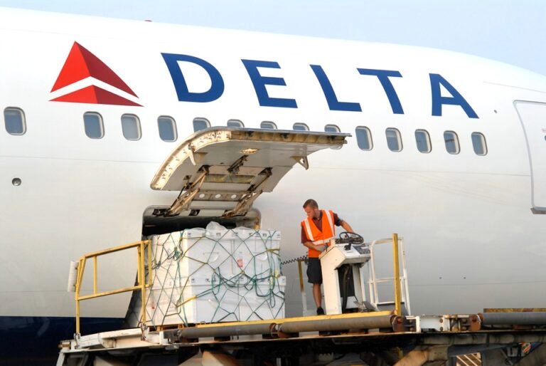 Delta Air Lines reports another strong increase in cargo revenues Delta Cargo aircraft loading