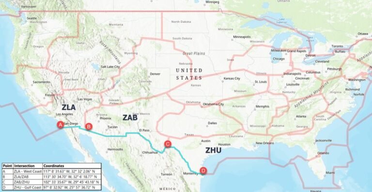 Drone TFR Takes Effect for Entire U.S.-Mexico Border Graphic of southern border TFR
