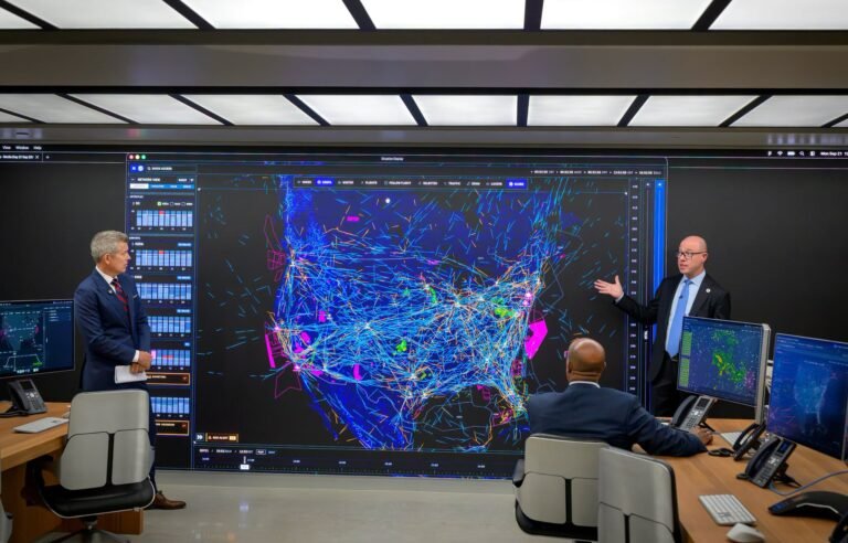Transportation Secretary Sean Duffy and FAA Administrator Bryan Bedford introduce the AI-powered SMART air traffic control system