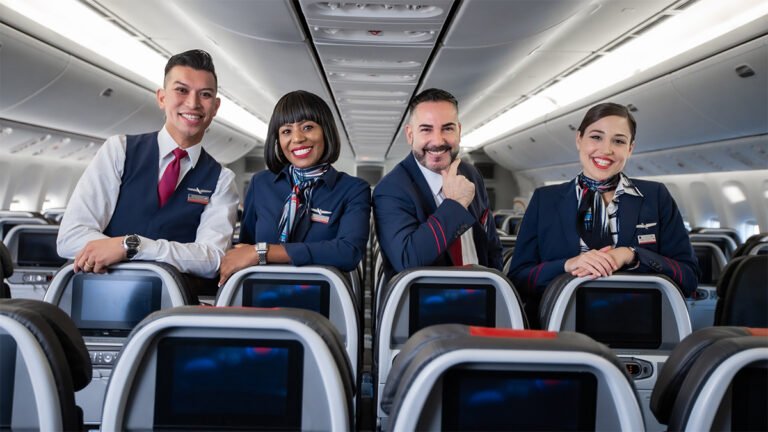 Four American Airlines flight attendants fell ill after eating leftover passengers meals