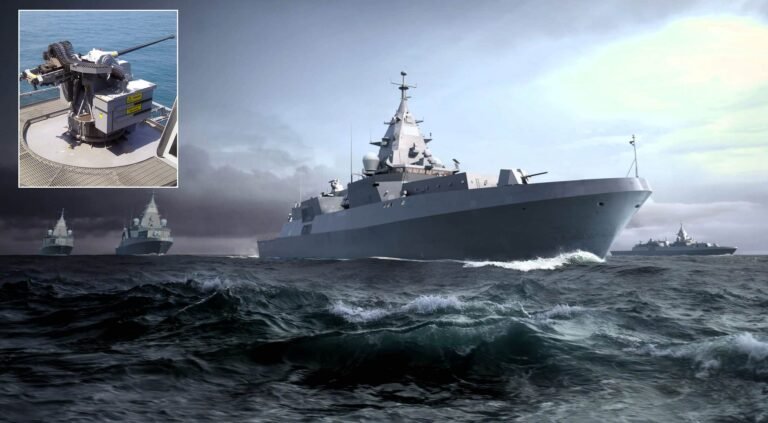 MSI Seahawk gun sytem and F128 frigate composition