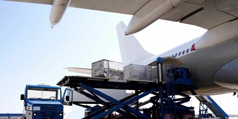 Air cargo specialists are responsible for organizing, planning, loading, and unloading cargo from aircraft. [Credit: CanvaPro]