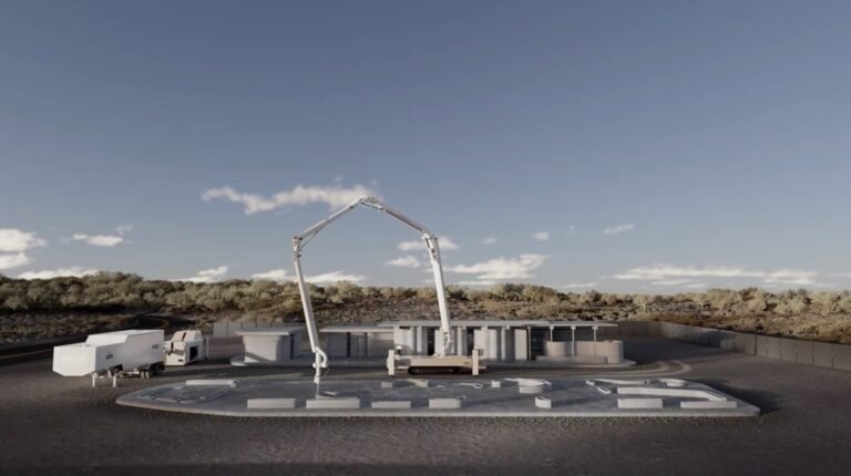 ICON Titan Example Printing Homes. Image via ICON.